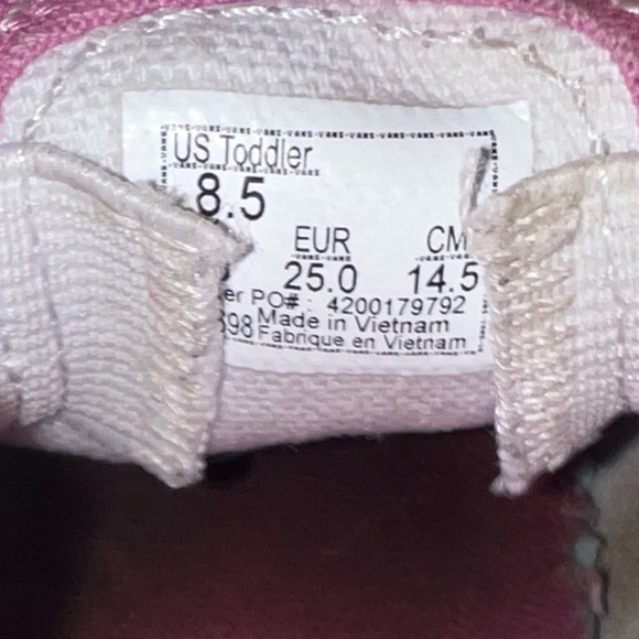 VANS Slip-On V Toddler Sneakers - Rose Camo Pink Floral Size 8.5 & 10.5 - Picture 13 of 14